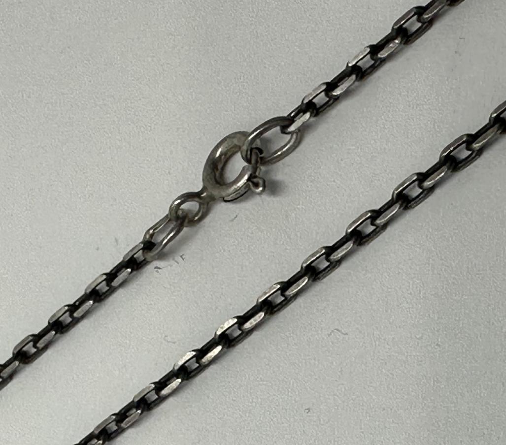 Серебряная цепь с плетением Якорное (33597439) 0