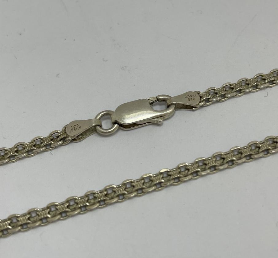 Серебряная цепь с плетением Фантазийное (33804799) 0