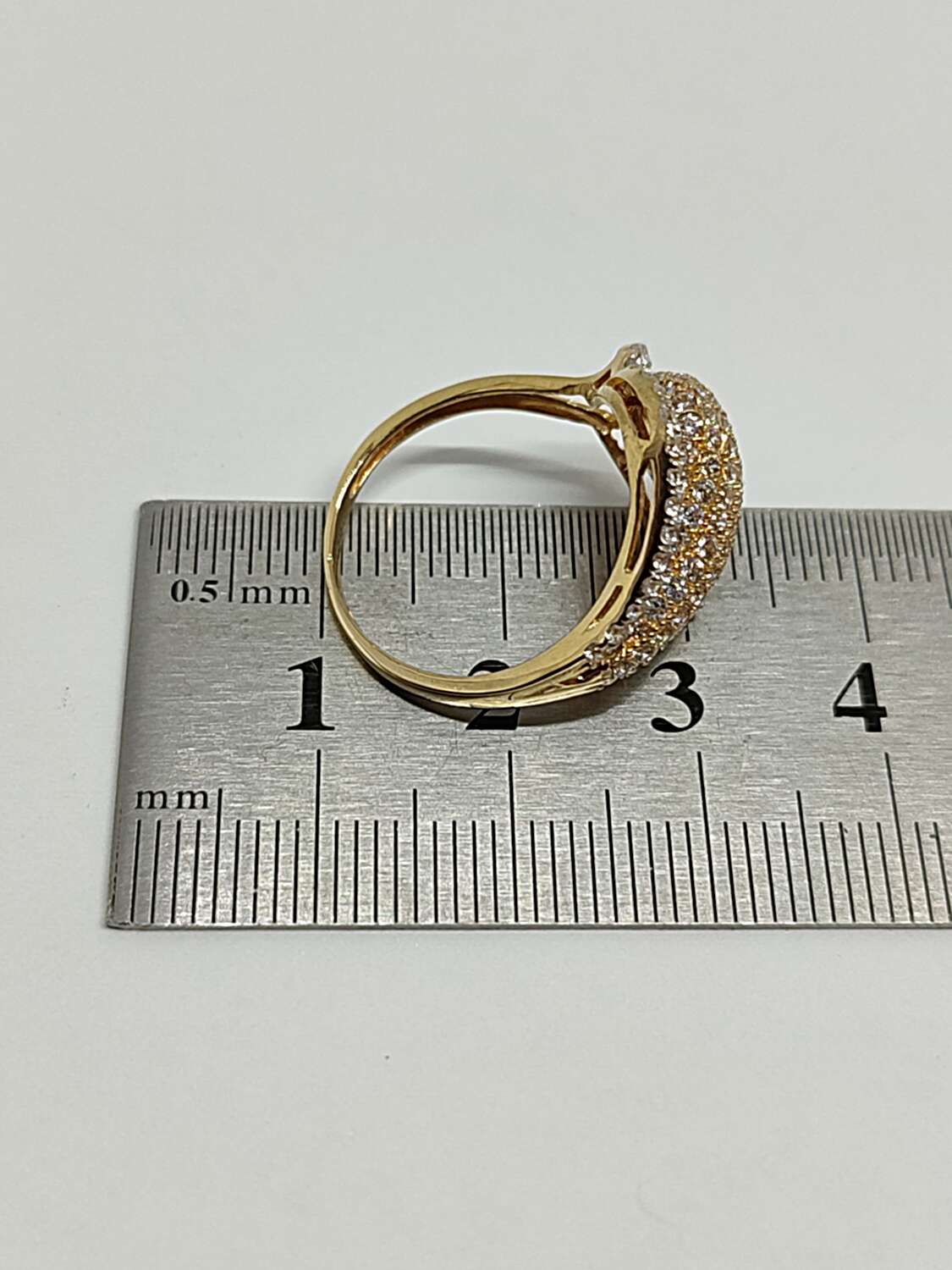 Кольцо из желтого золота с цирконием (32091546) 5