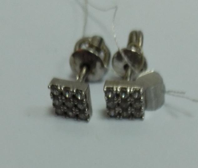Срібні сережки з цирконієм (30391568) 2