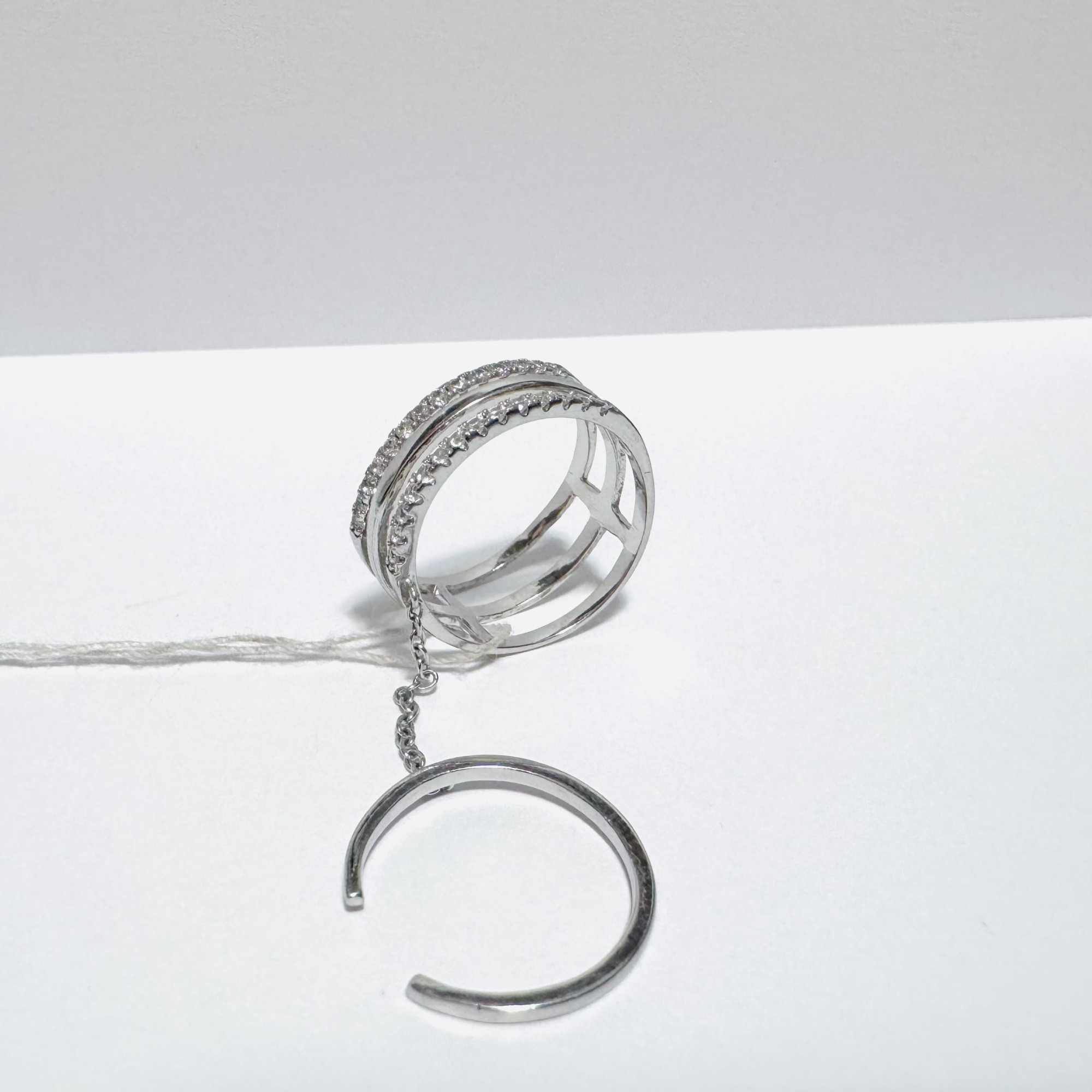 Серебряное кольцо с цирконием (33808249) 4