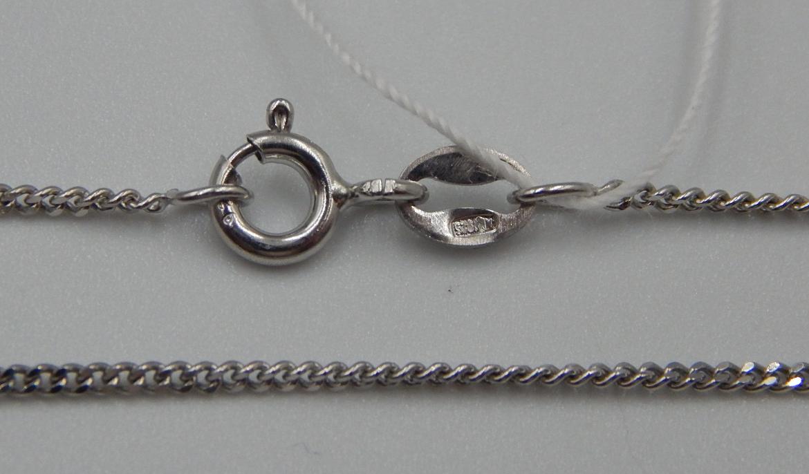 Серебряная цепь с плетением панцирное (30501656) 0