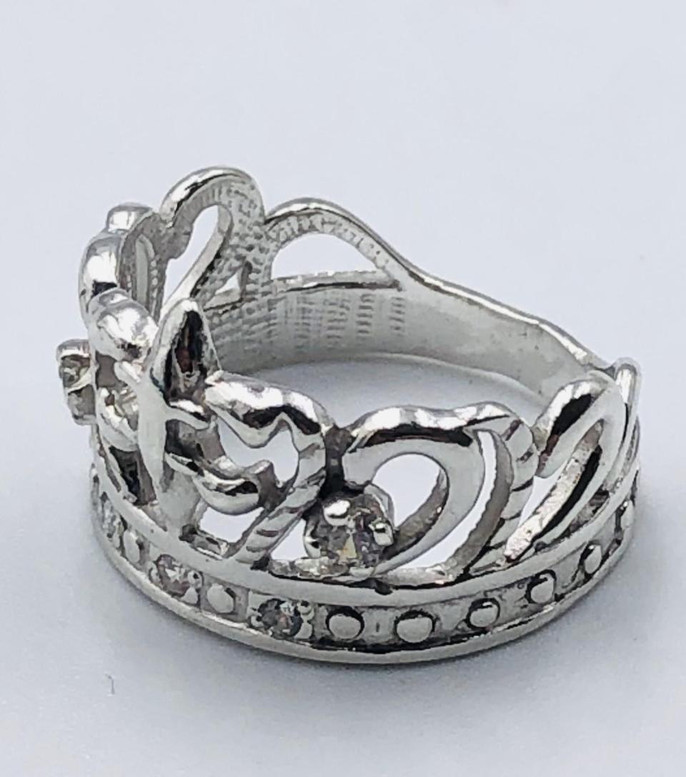 Серебряное кольцо с цирконием (33793056) 1