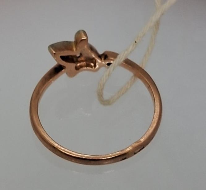 Кольцо из красного и белого золота с цирконием (32473553) 4