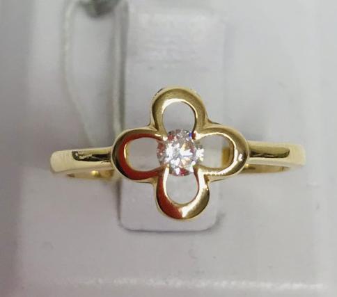 Кольцо из красного золота с цирконием (29382647) 0