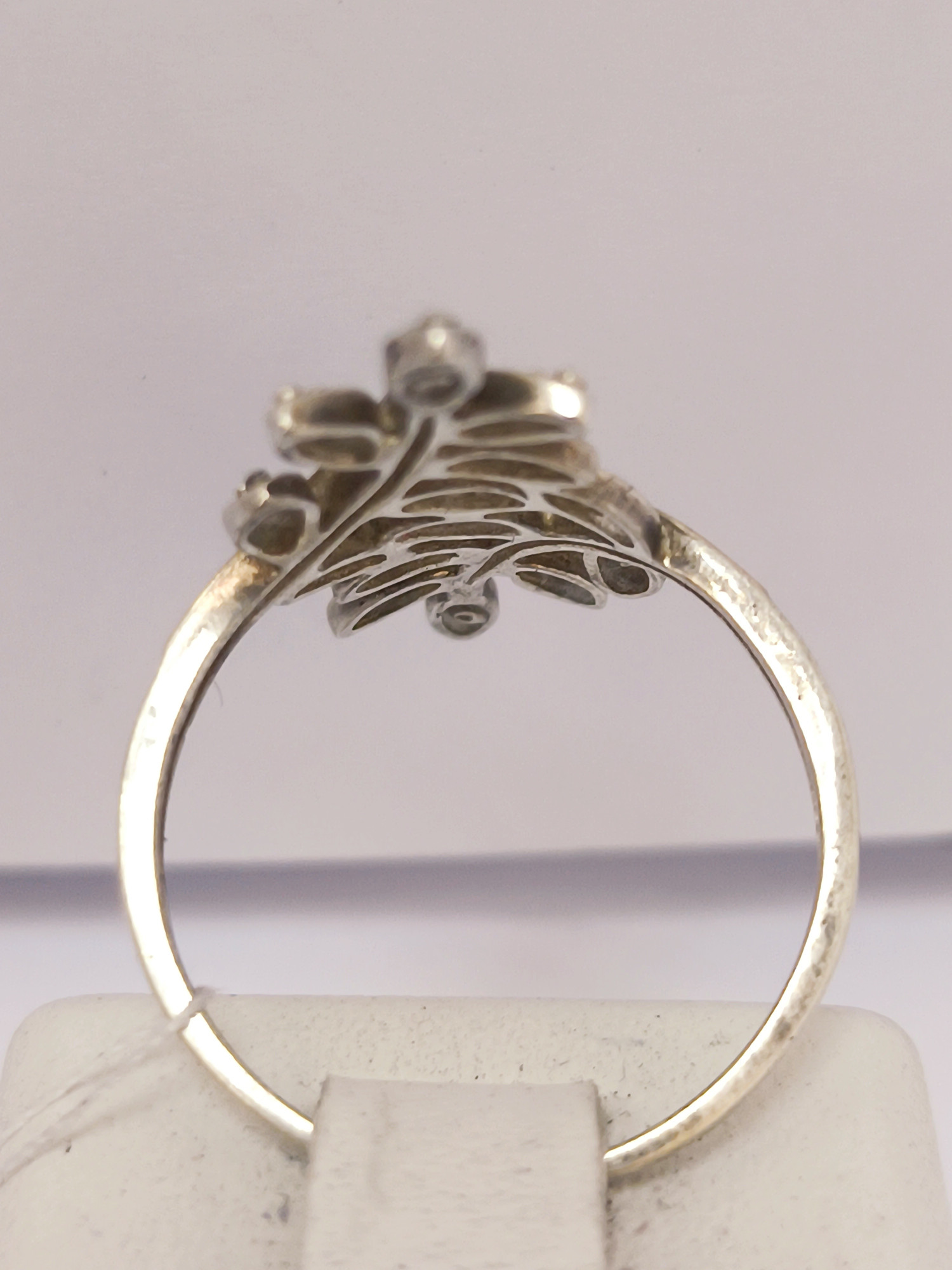 Серебряное кольцо с цирконием и позолотой (33809525) 2
