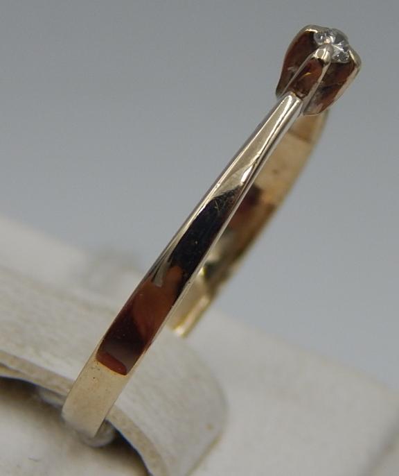Кольцо из белого золота с бриллиантом (-ми) (30718601) 3