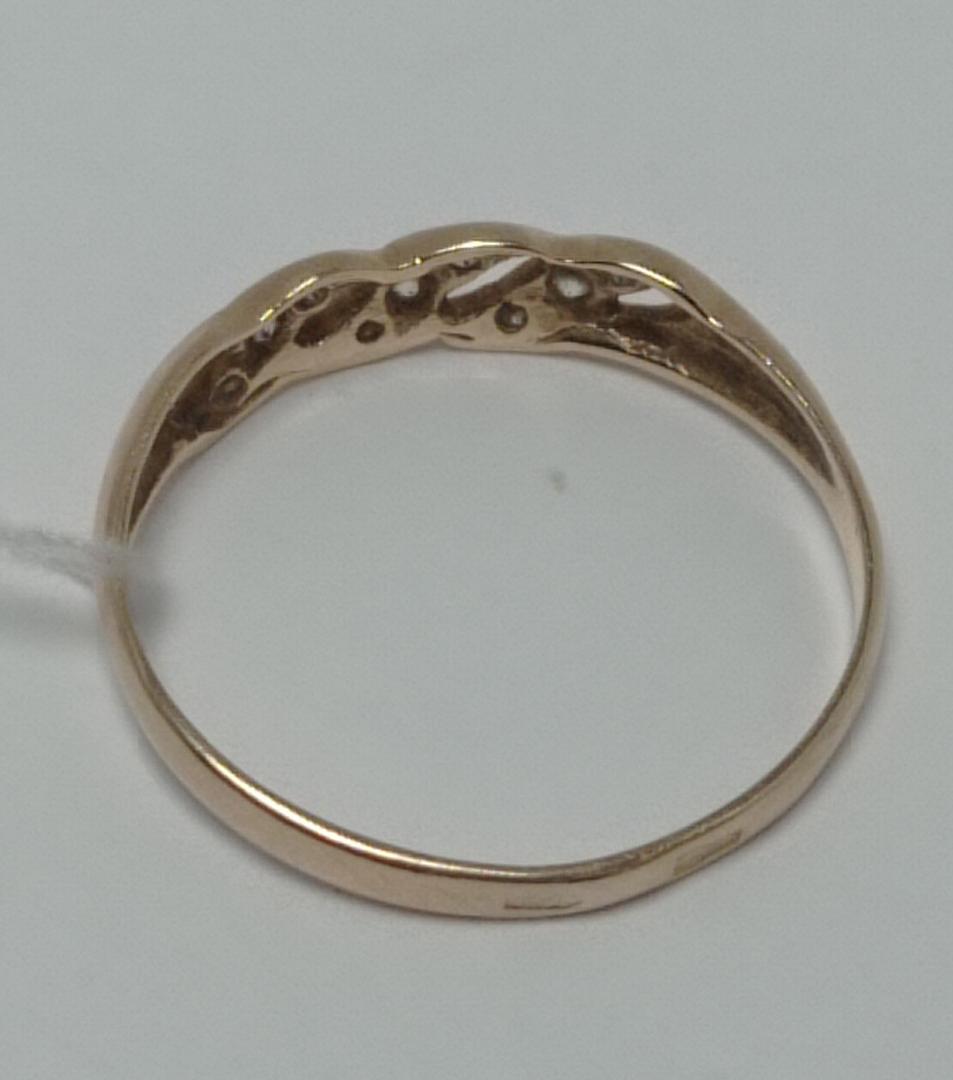 Кольцо из красного золота с цирконием (33729603) 2
