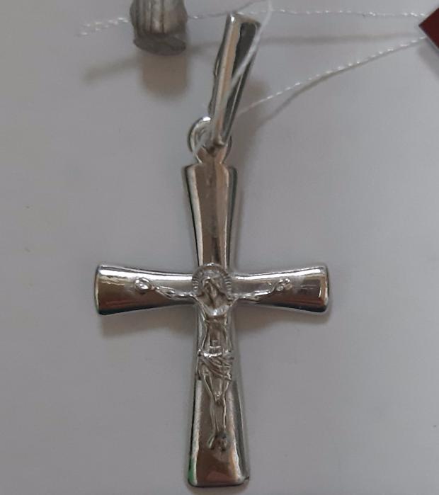 Срібний підвіс-хрест (29261042) 0