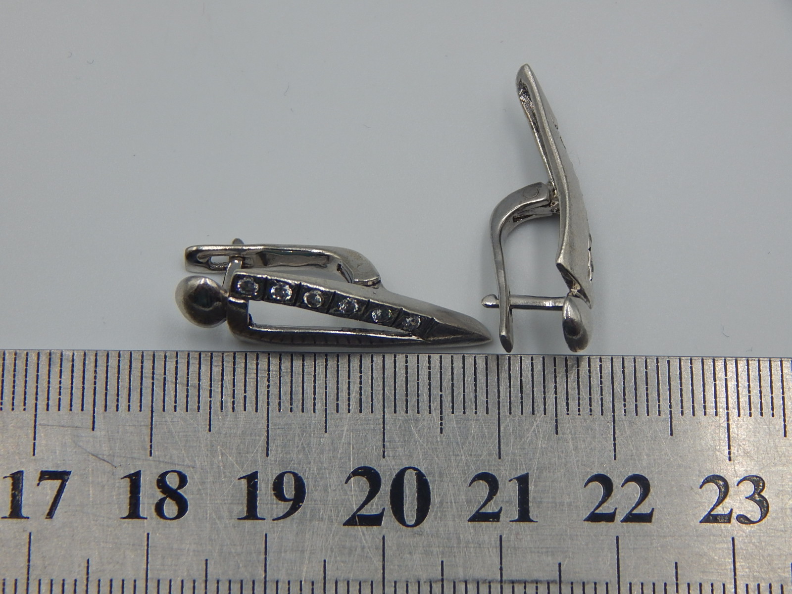 Срібні сережки з цирконієм (33220351) 4