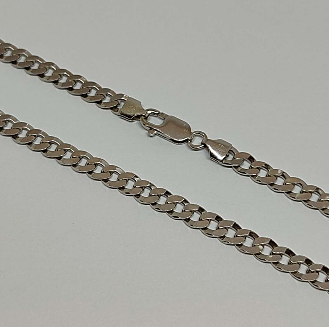 Серебряная цепь с плетением Панцирное (33827692) 0