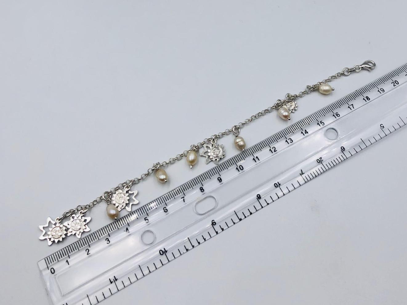 Срібний браслет з перлами (33720394) 2