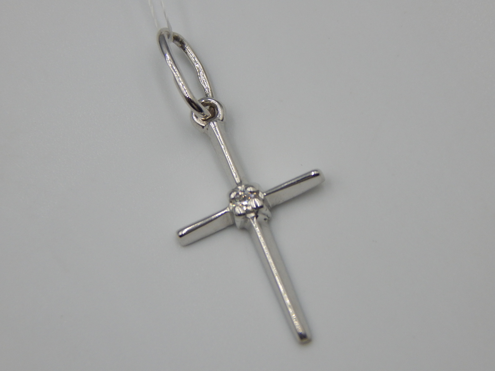 Срібний підвіс-хрест із цирконієм (32439977) 2