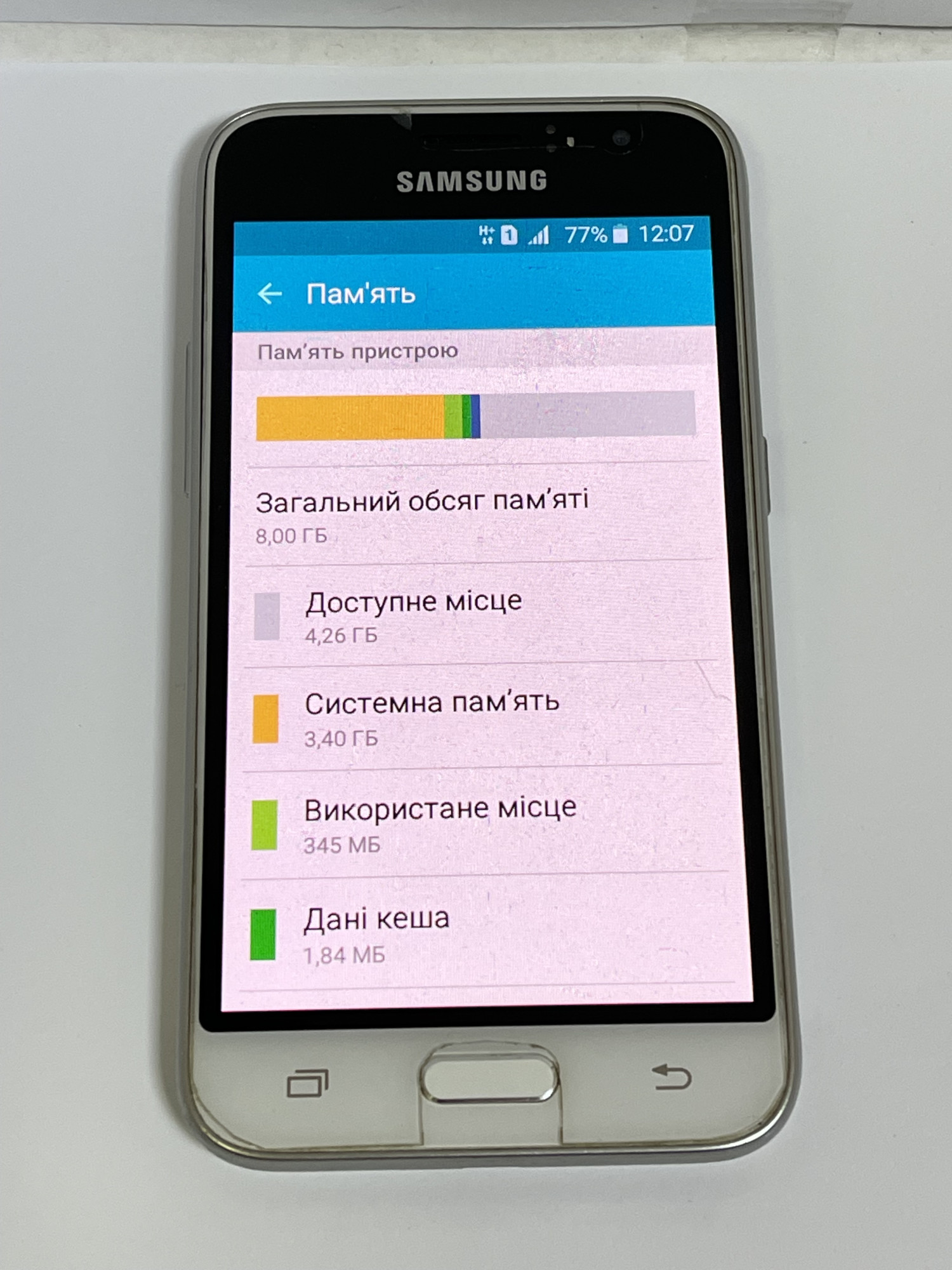 Samsung Galaxy J1 (SM-J120H) 1/8Gb 7