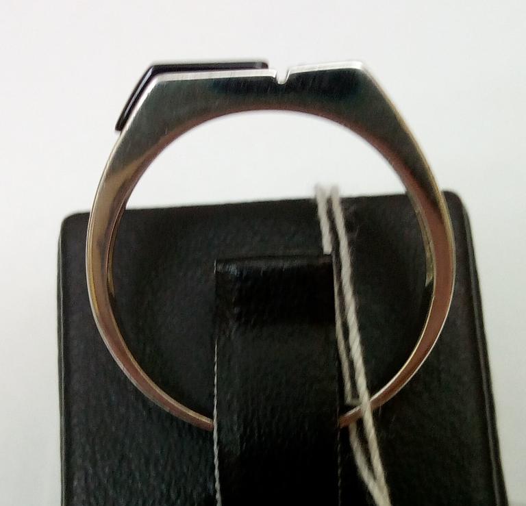 Серебряный перстень с ониксом и цирконием (29458238) 4