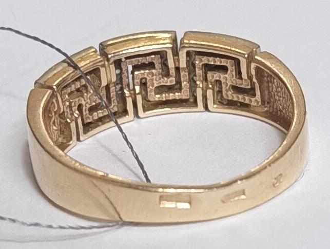 Кольцо из красного и белого золота с цирконием (32602246) 3