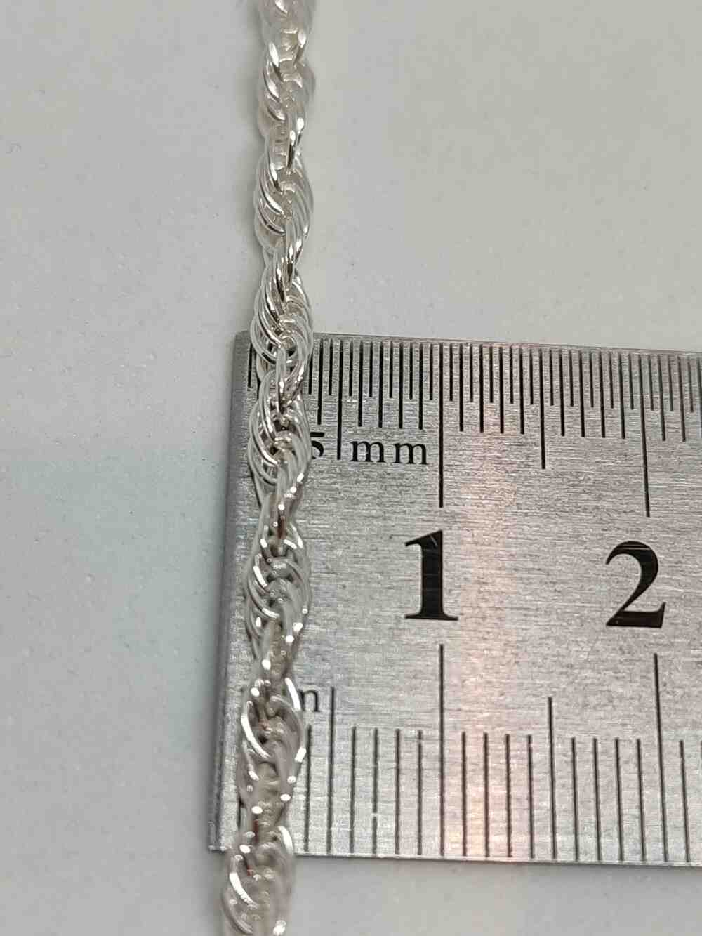 Срібний ланцюг із плетінням Кордове (29350367) 2