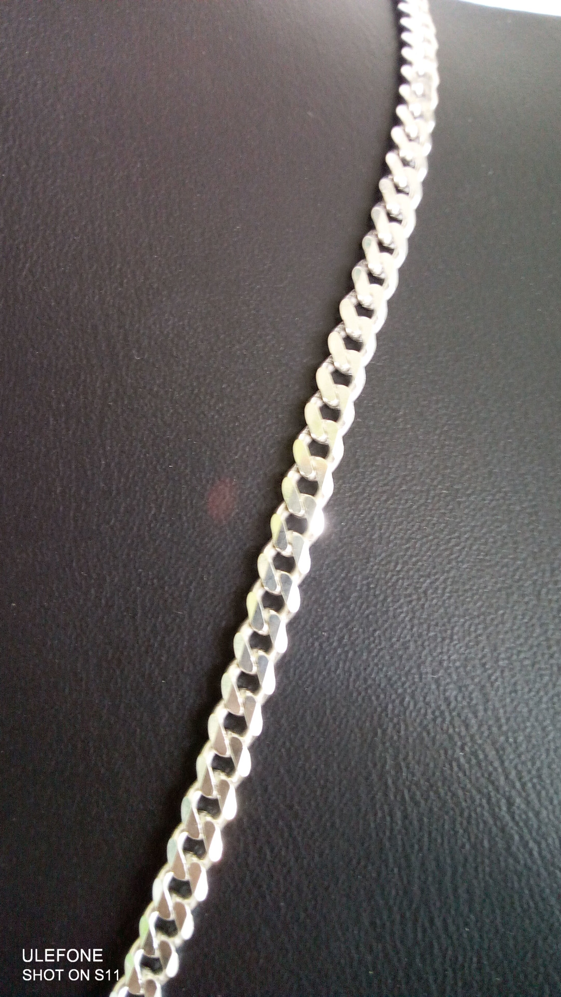 Серебряная цепь с плетением панцирное (29200522) 2