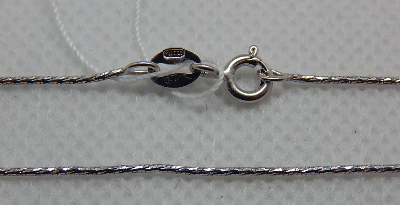 Серебряная цепь с плетением Снейк (30500354) 0
