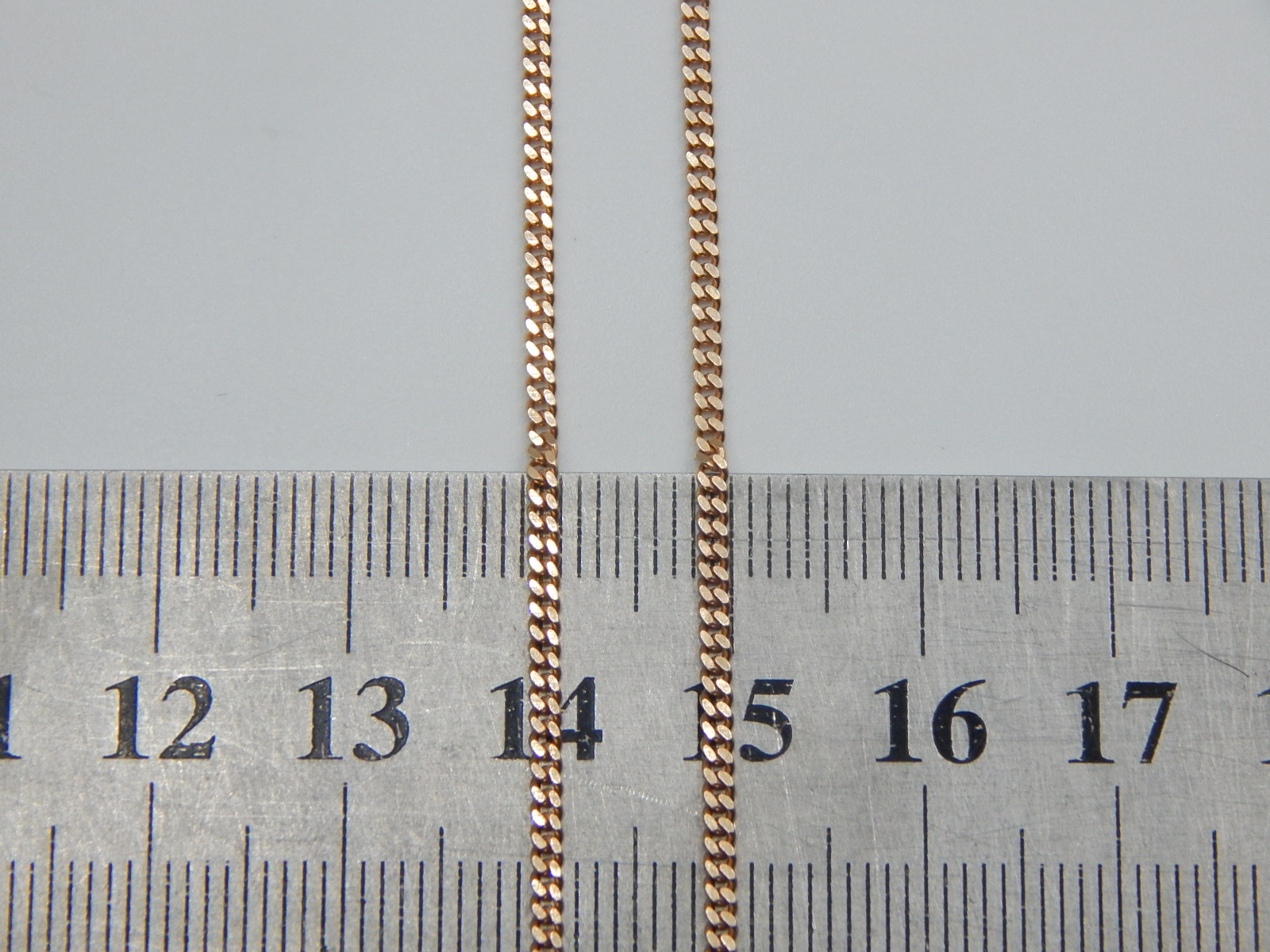 Ланцюжок з червоного та білого золота з плетінням панцирное (33454418) 3