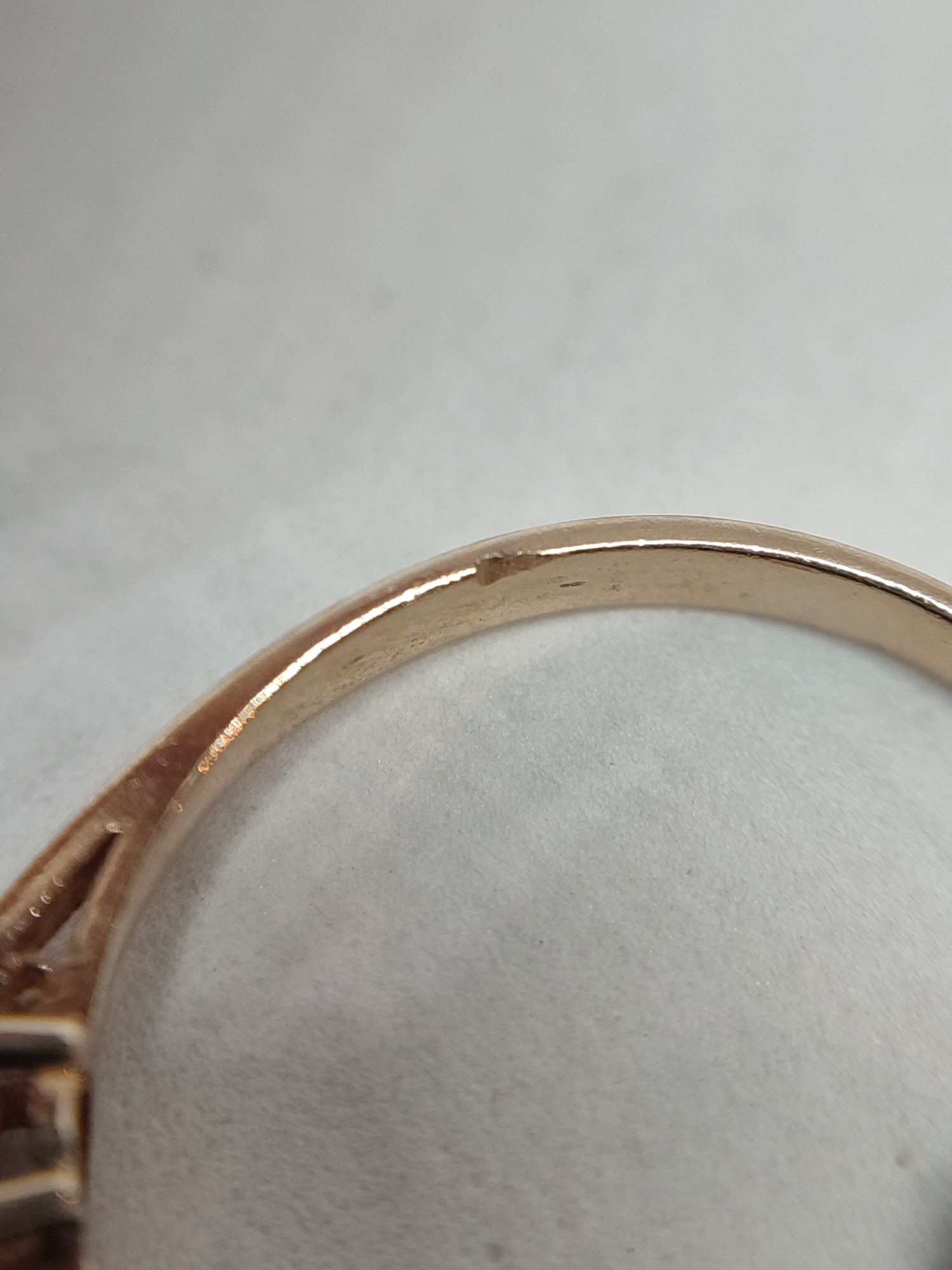 Кольцо из красного золота с бриллиантом (-ми) (27417875) 6