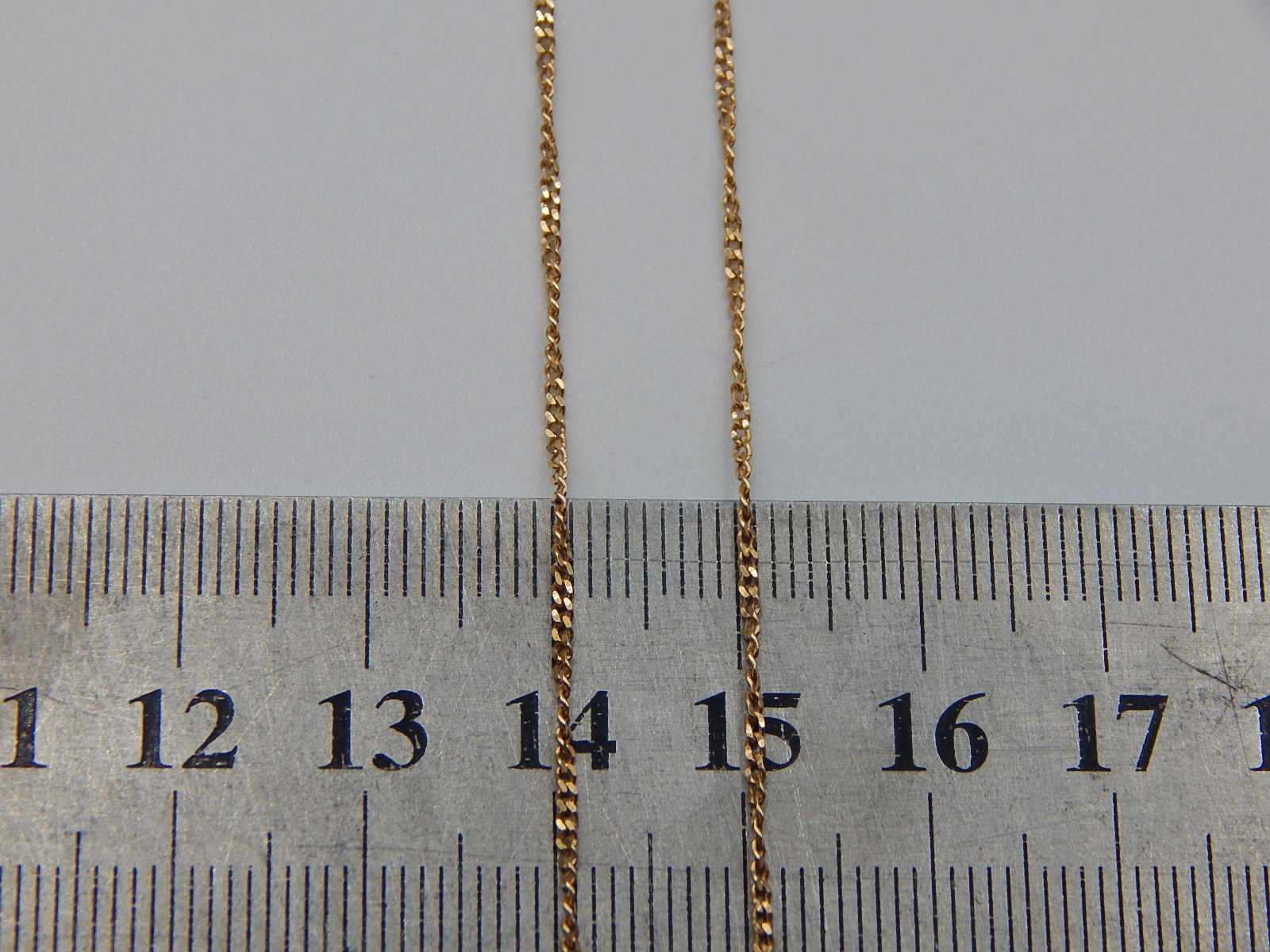 Ланцюжок з червоного золота з плетінням панцирное (32060195) 2