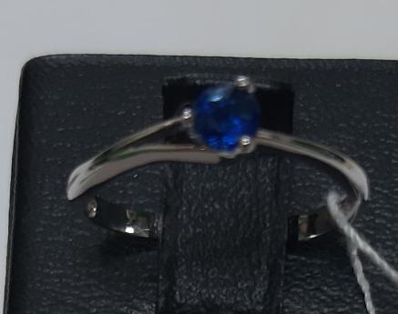 Серебряное кольцо с цирконием (29073705) 1