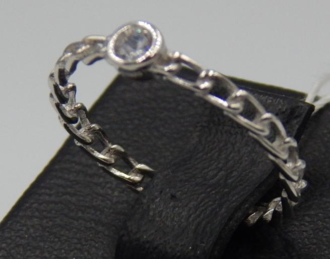 Серебряное кольцо с цирконием (31385214) 2