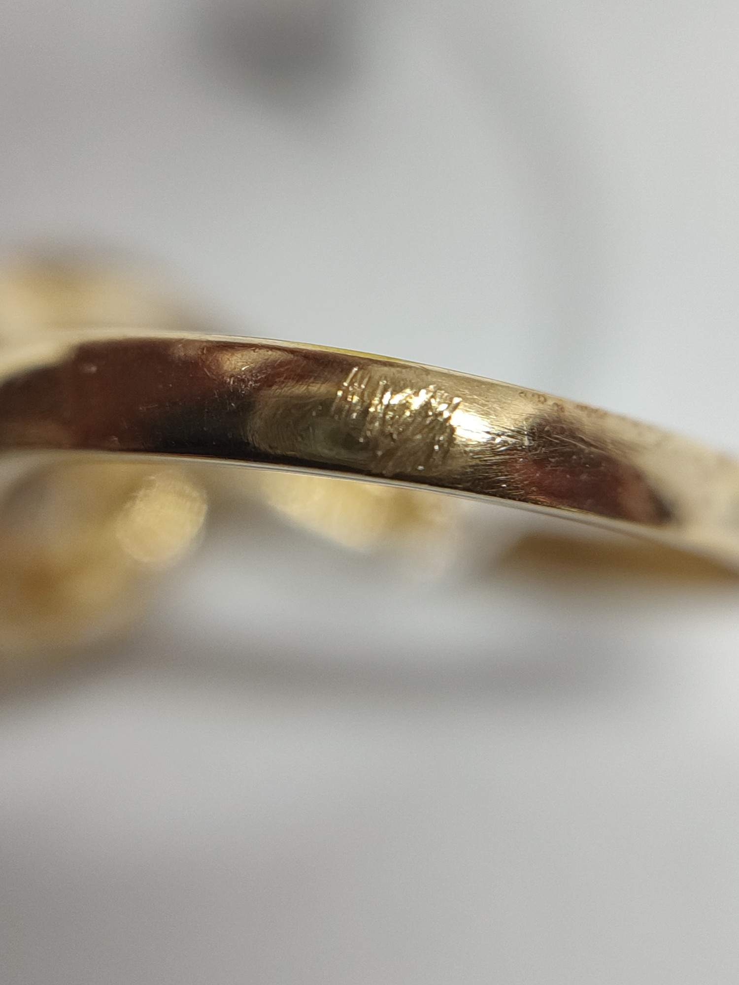 Каблучка з жовтого золота з сапфіром і діамантом (-ми) (28543362) 13