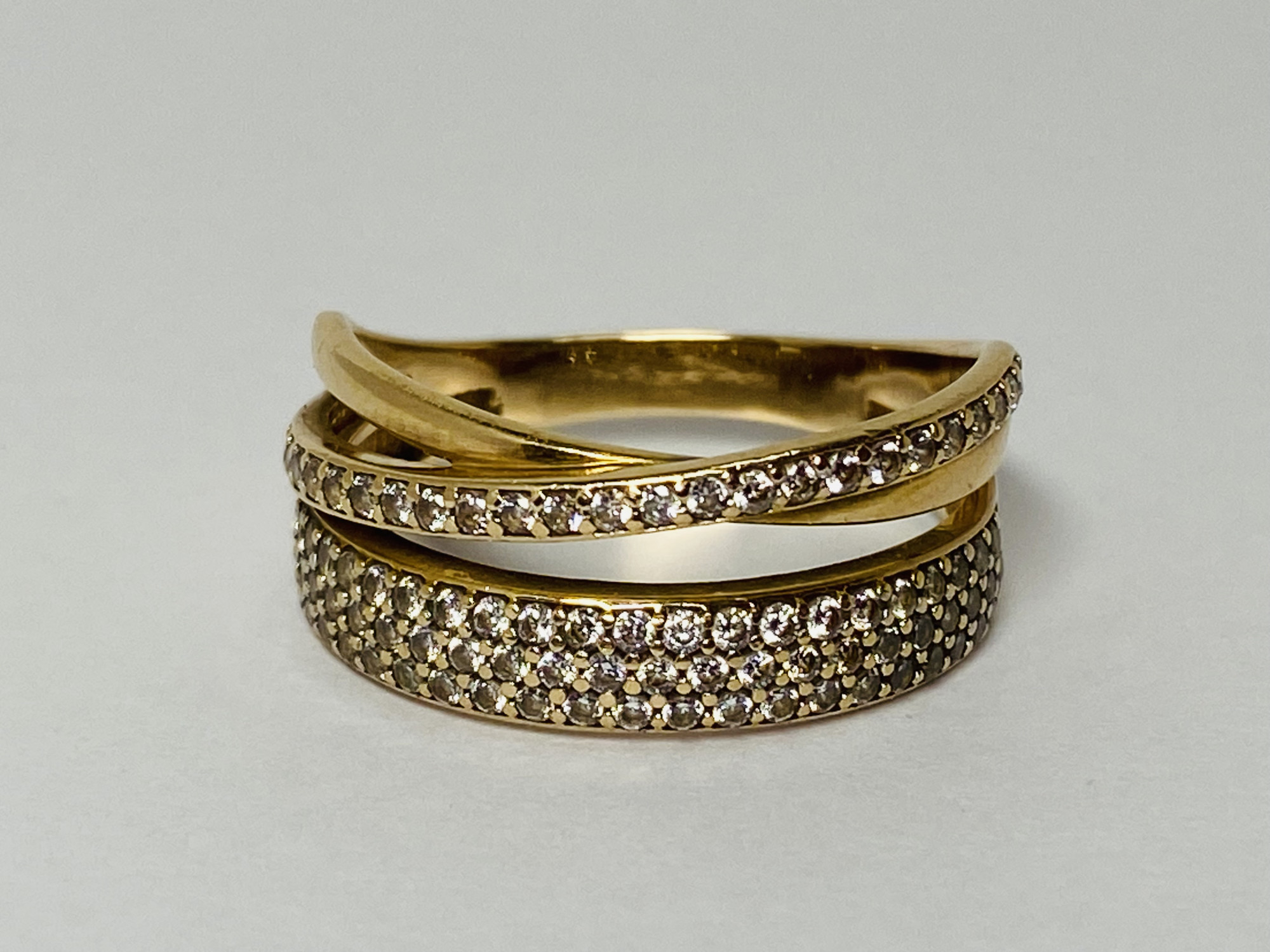 Кольцо из красного золота с цирконием (33808739) 5