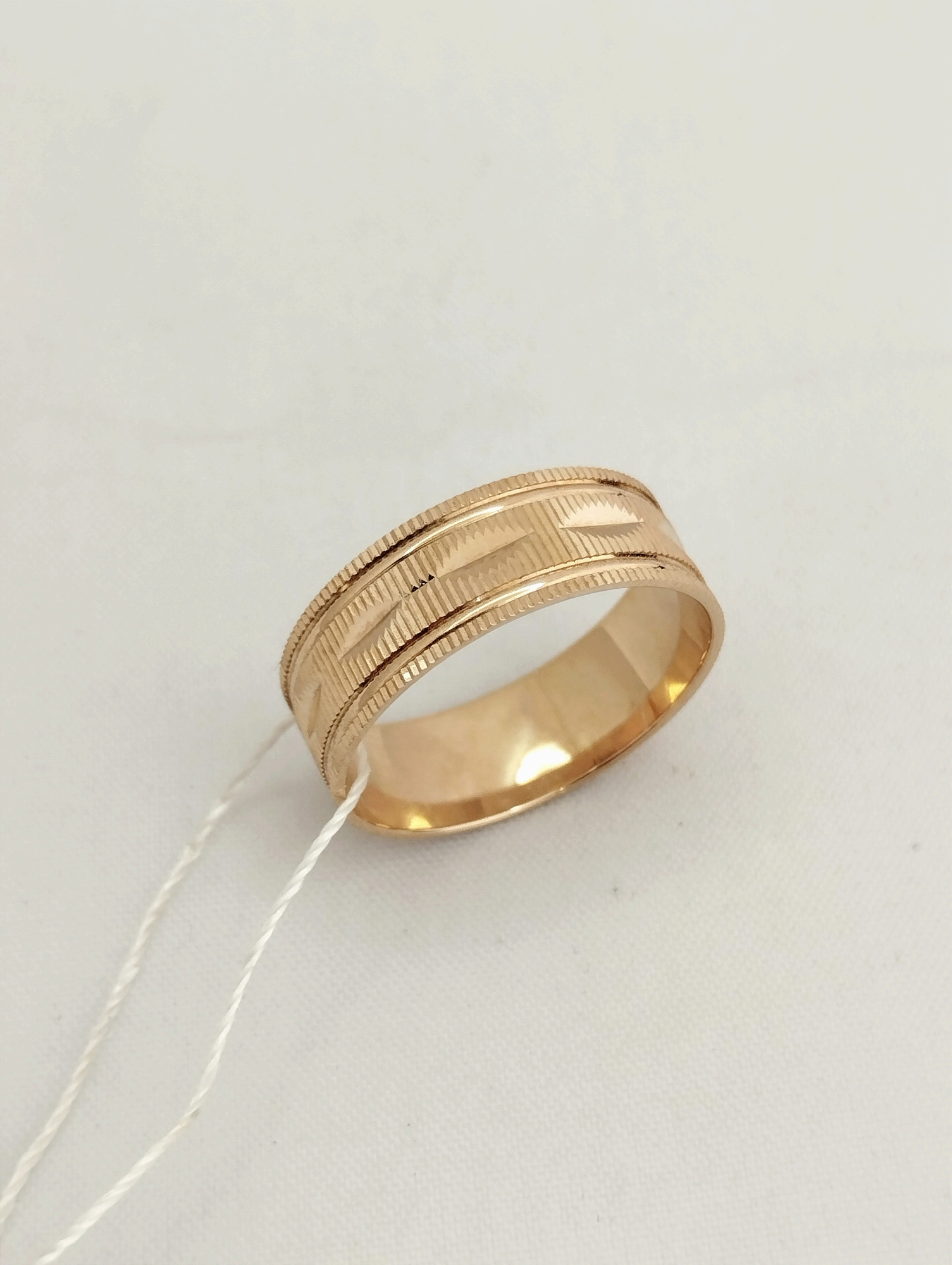 Обручальное кольцо из красного золота (32883630)  0