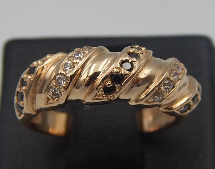 Кольцо из красного золота с цирконием (28354330) 0