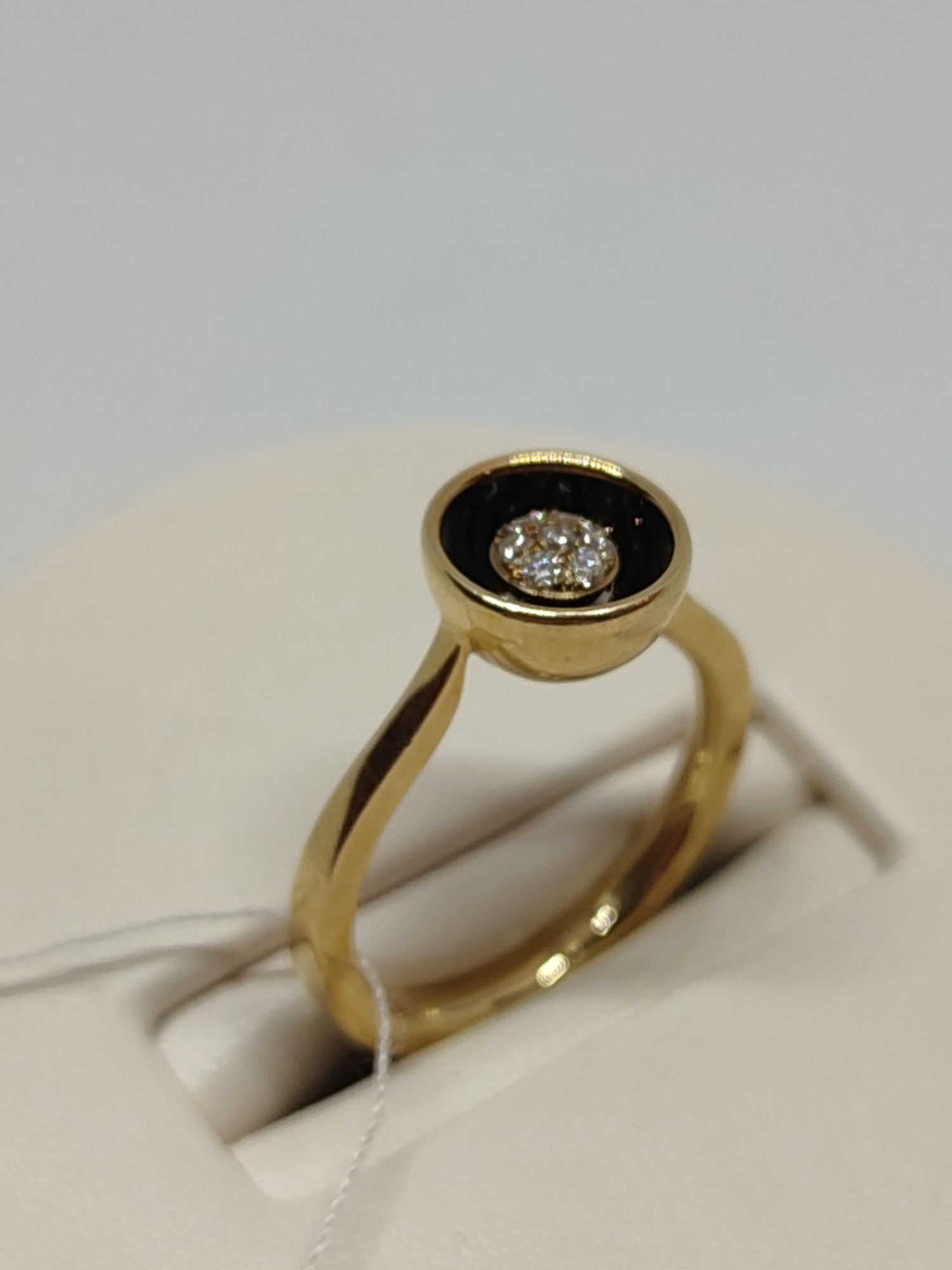 Кольцо из красного золота с бриллиантом (-ми) (27417488) 3