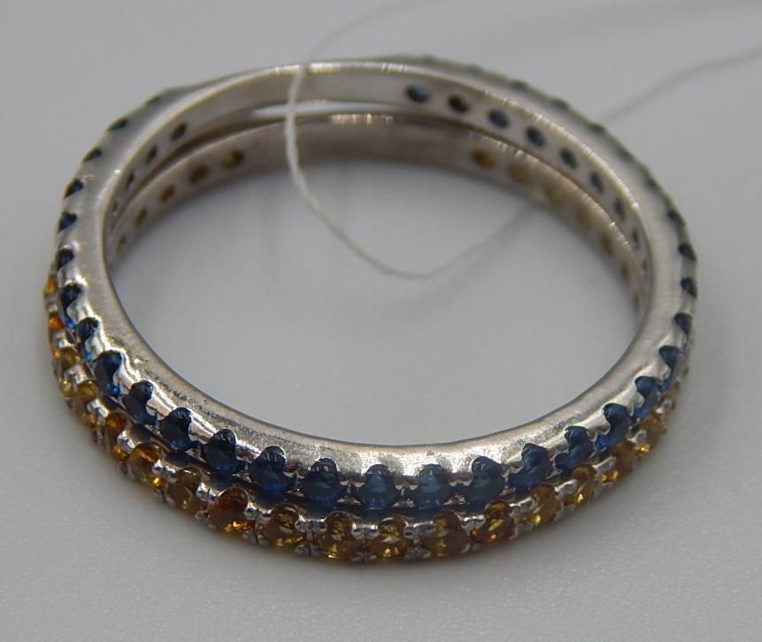 Серебряное кольцо с цирконием (31310013) 1
