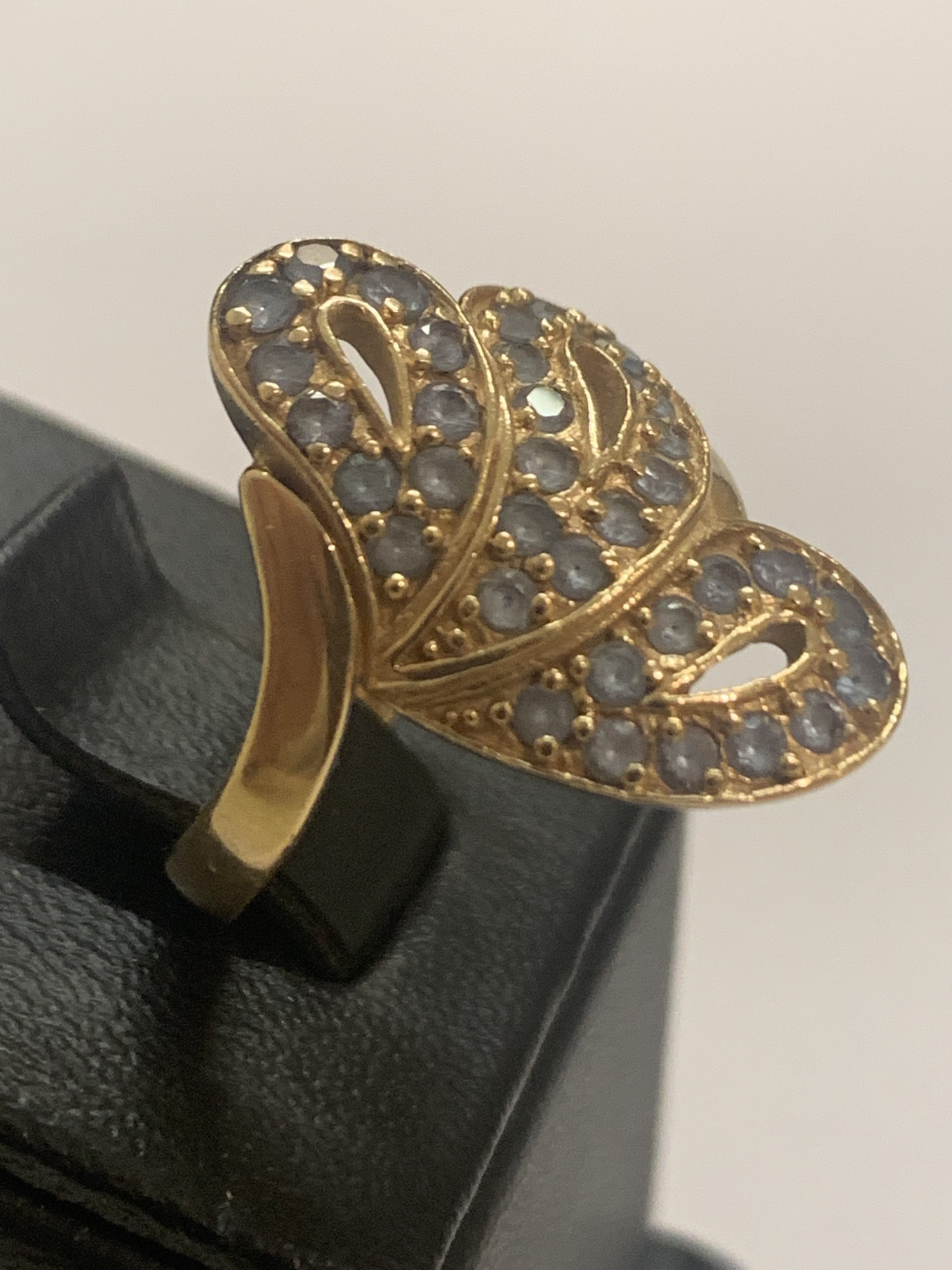 Кольцо из красного золота с цирконием (32248557) 1