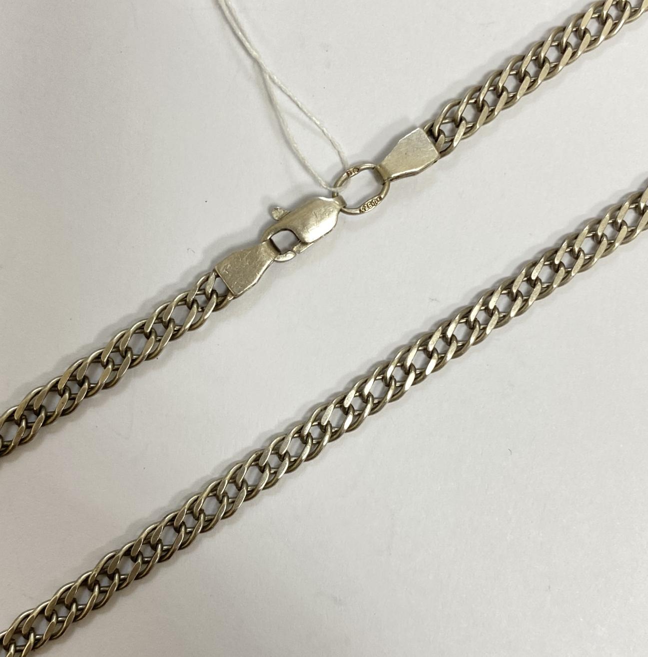 Серебряная цепь с плетением Ромб (33826196) 0