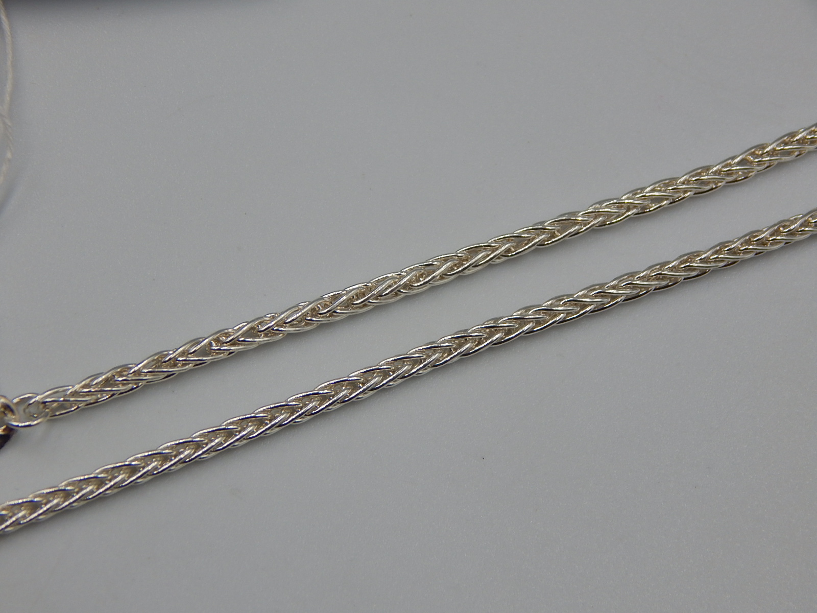 Срібний ланцюг з плетінням Колосок (32171839) 2