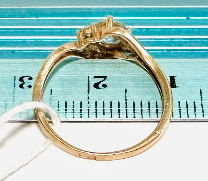 Кольцо из красного золота с цирконием (32326474) 8