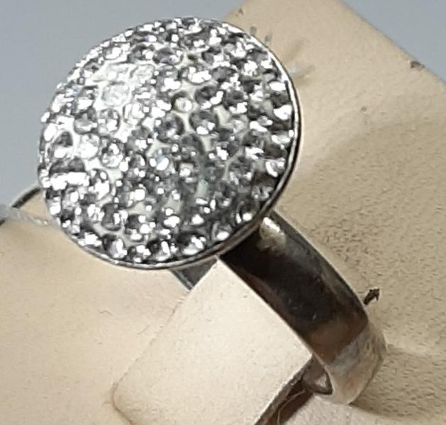 Серебряное кольцо с цирконием (15046535) 1