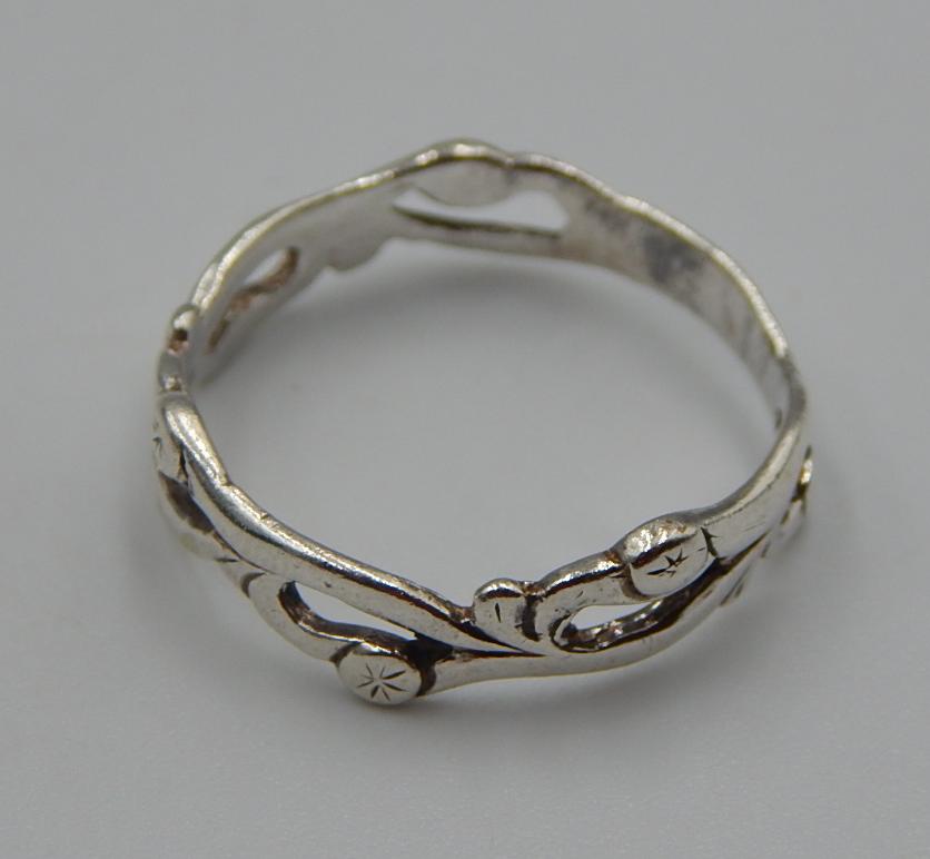 Серебряное кольцо с цирконием (32174456) 2