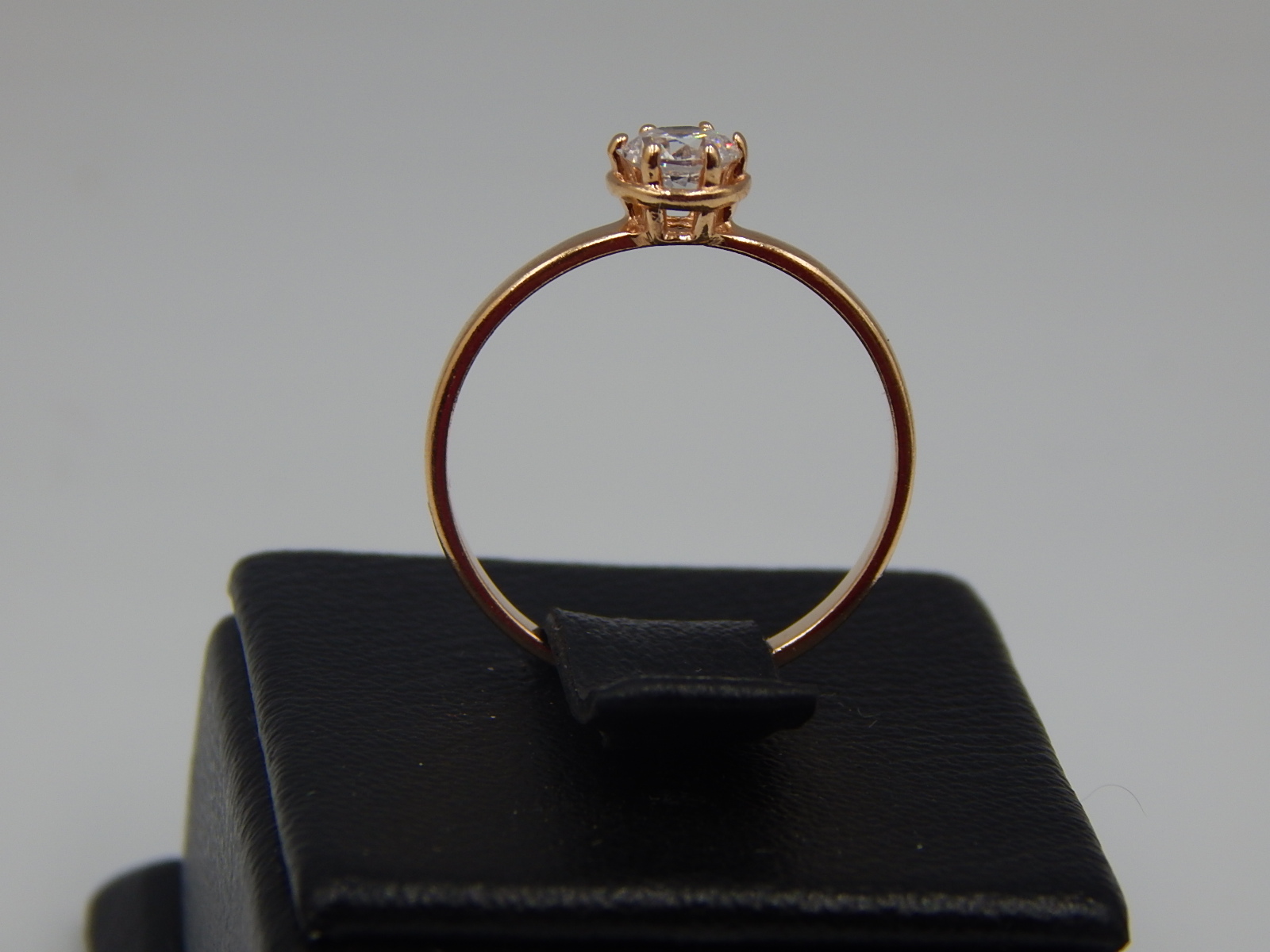 Кольцо из красного золота с цирконием (32455620) 4