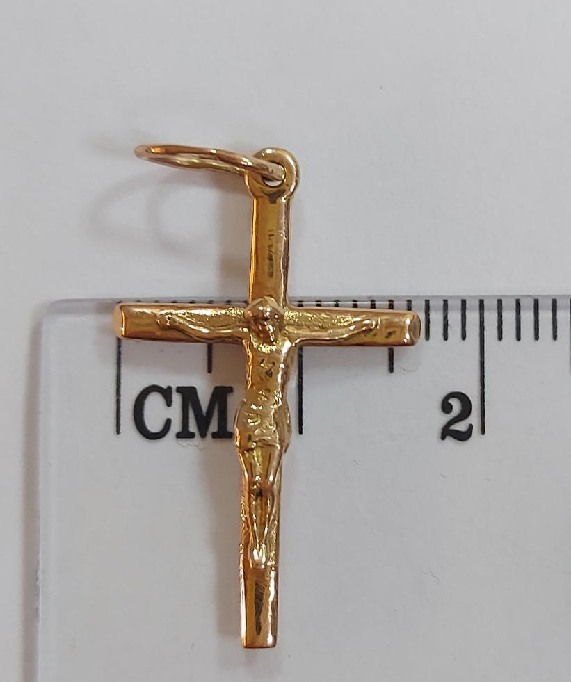 Підвіс-хрест з червоного золота (33682970) 2