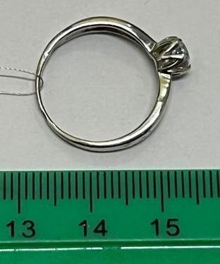 Серебряное кольцо с цирконием (30424753) 2
