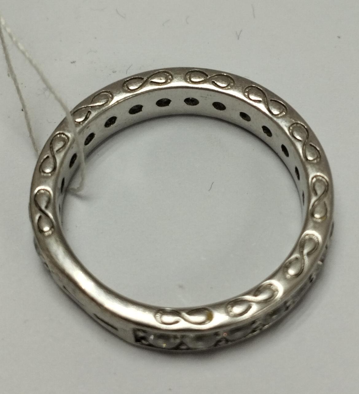 Серебряное кольцо с цирконием (33753252) 1