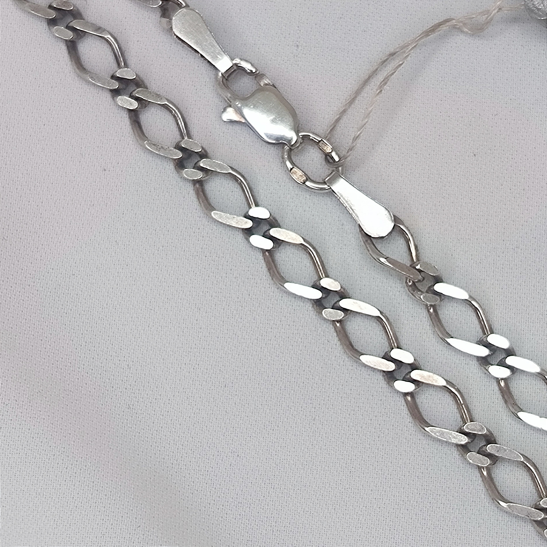 Серебряная цепь с плетением фантазийное (33446536) 5
