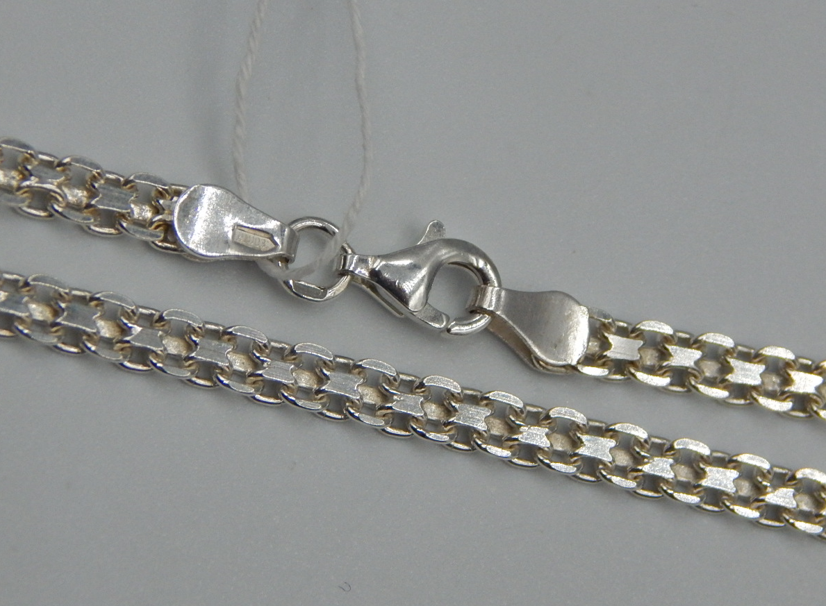 Серебряная цепь с плетением Фантазийное (32355828) 0