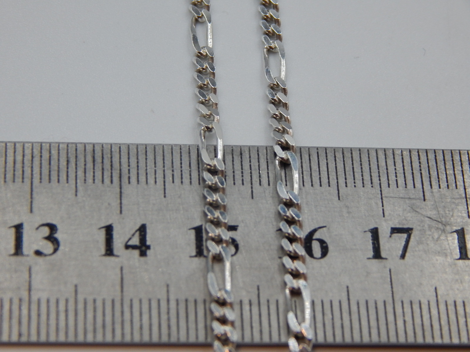 Серебряная цепь с плетением Картье (33655316) 2