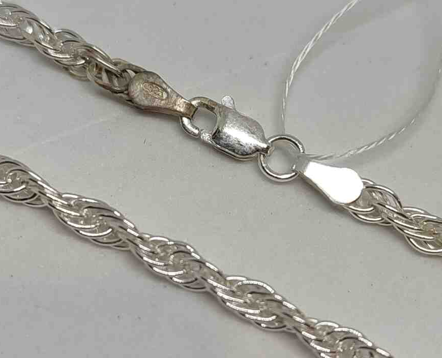 Срібний ланцюг із плетінням Кордове (29350367) 0