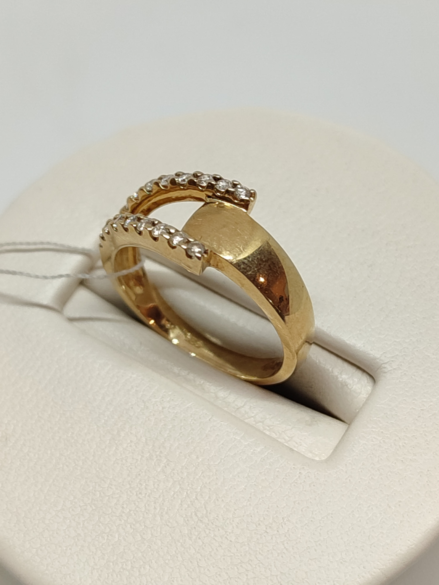 Кольцо из красного золота с бриллиантом (-ми) (27417476) 6