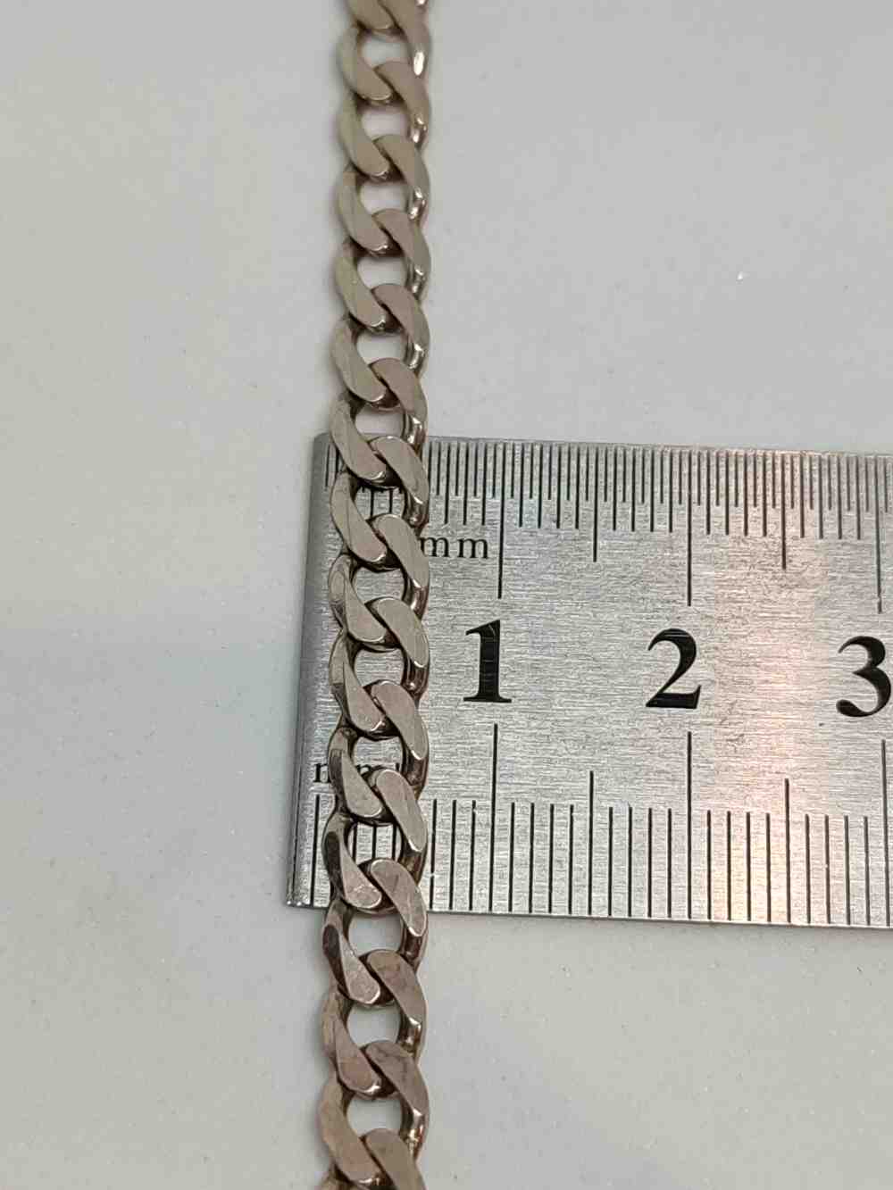 Срібний ланцюг з плетінням панцирне (27457955) 2